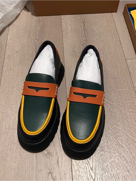 Charlotte Stone Shoes - Charlotte Stone Adam Platform Loafers Multi Color Leather Size 9 NIB